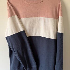 Original Use Pink, White & Blue Relaxed Sweatshirt